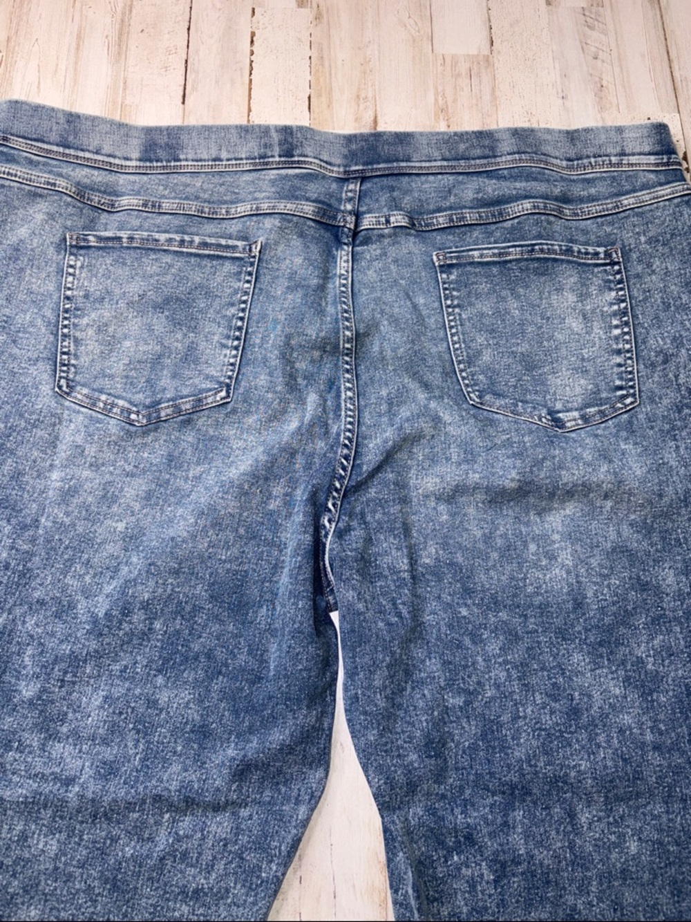 Terra & Sky Medium Blue Stretch Jeggings Sizs 3X (24W-26W) - Picture 11 of 12